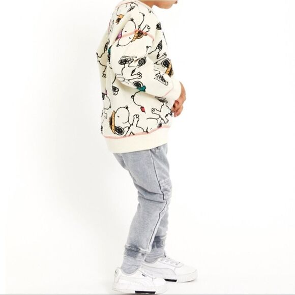 Nwt Boy or Girl Unisex Peanuts Snoopy Crewneck Sweatshirt - Picture 4 of 8
